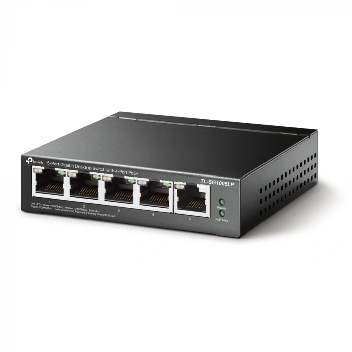 TP-LINK 4port PoE 40w Gigabit Switch TL-SG1005LP