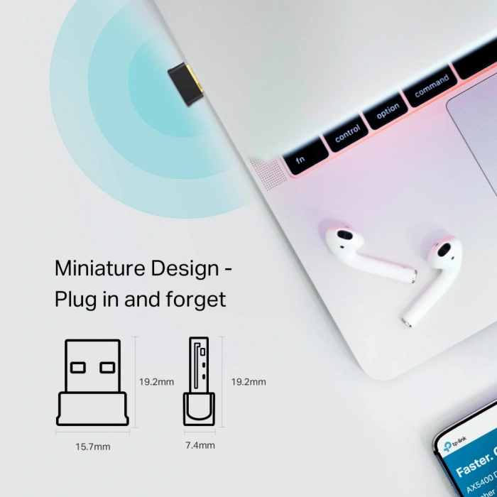 TP-LINK ARCHER T600UB NANO WIFI5 AC600 Bluetooth Kablosuz Ağ Adaptörü