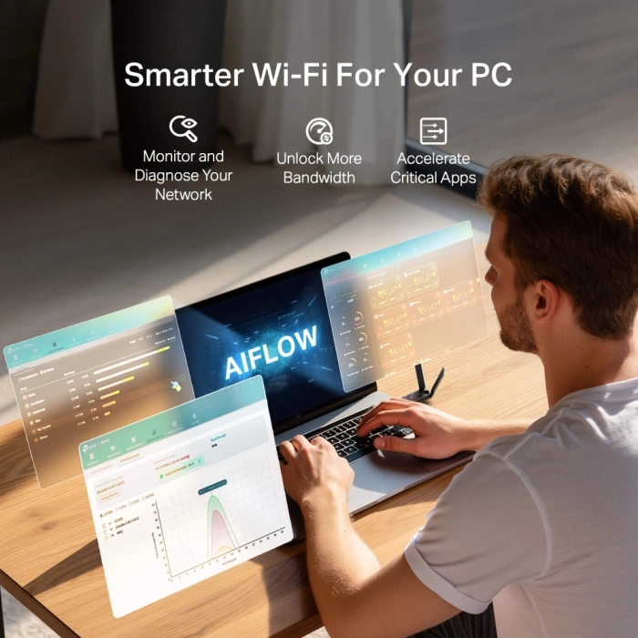 TP-LINK ARCHER TBE400U PLUS WIFI7 BE6500 Üç Bant Kablosuz Usb Ağ Adaptörü