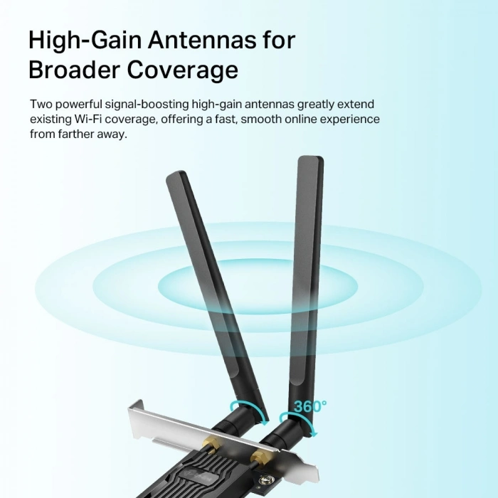TP-LINK Archer TX20E WIFI6 AX1800 PCIe Kablosuz Adaptör