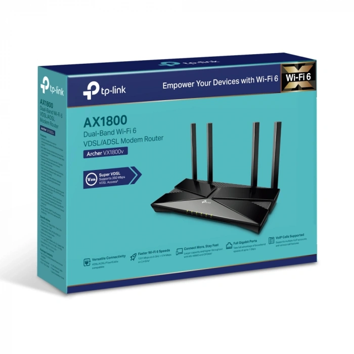 TP-LINK Archer VX1800v AX1800 Dual Band Modem Router