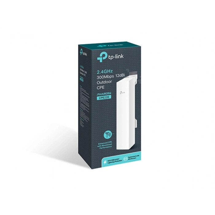 TP-LINK CPE220 12dbi 300mbps 2.4GHZ 10+km Harici Access Point