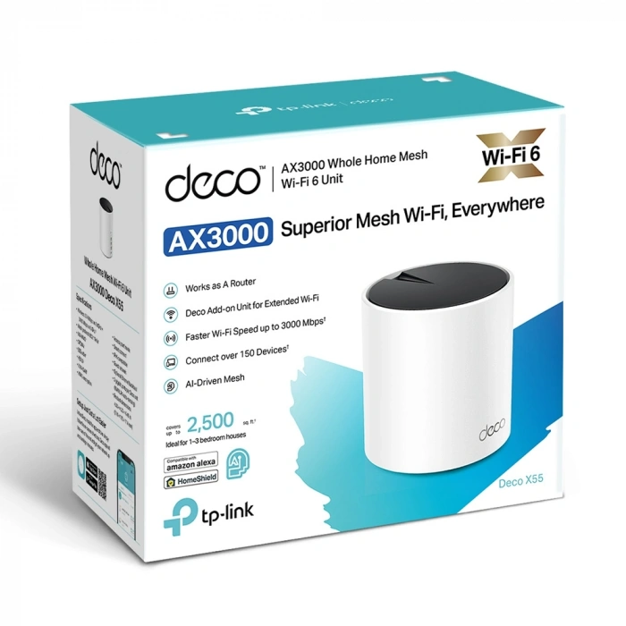TP-LINK DECO X55 WIFI6 AX3000 Mesh Router