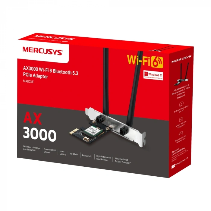 TP-LINK MA80XE AX3000 Wıfı6 Bluetooth 5.3 PCIe Kablosuz Adaptör