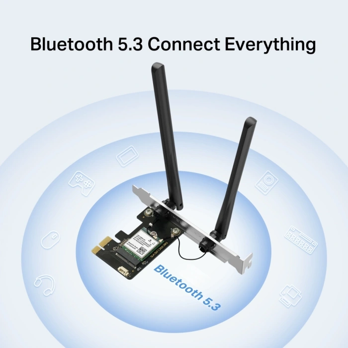 TP-LINK MA80XE AX3000 Wıfı6 Bluetooth 5.3 PCIe Kablosuz Adaptör
