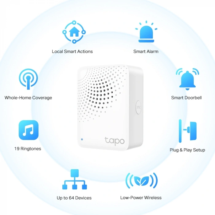 TP-LINK Tapo H100 Zil Özellikli ile Tapo Akıllı Hub