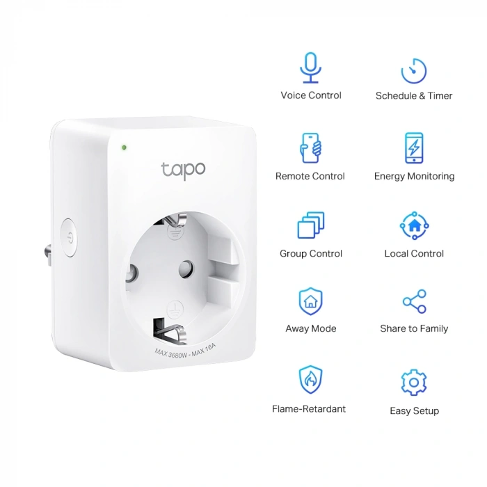 TP-LINK TAPO P110 Mini Akıllı Wi-Fi Priz  1-li paket