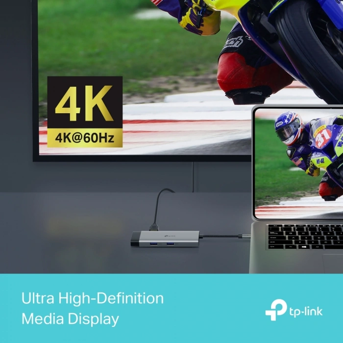 TP-LINK UH6120C TYPEC 6port Hub 4K60Hz 100W PD