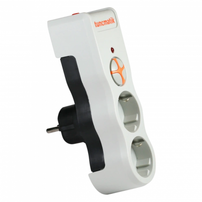 TUNÇMATİK POWERSURGE TSK19021 PLUG-1050 2li Beyaz Priz