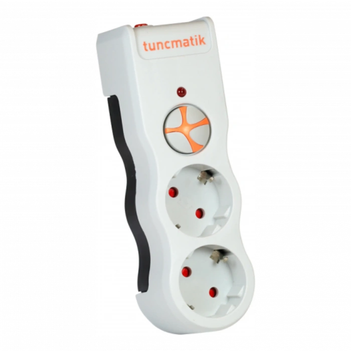 TUNÇMATİK POWERSURGE TSK19021 PLUG-1050 2li Beyaz Priz