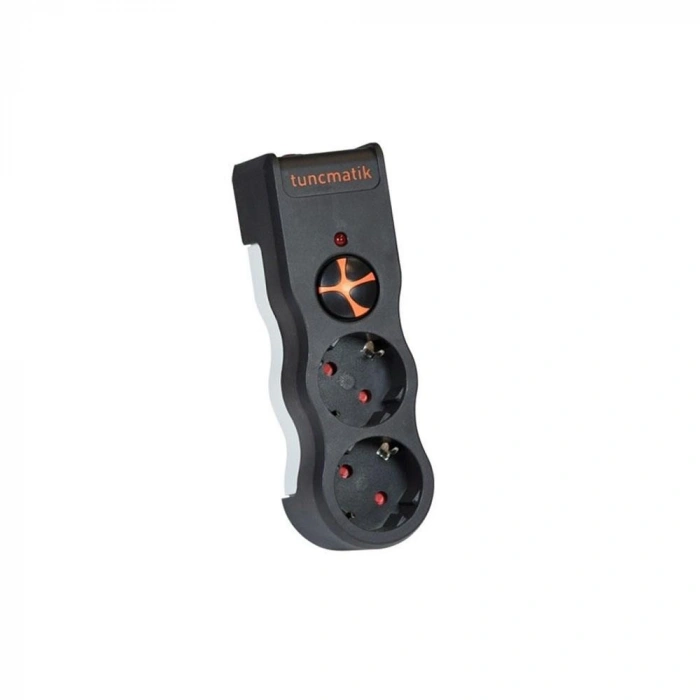 TUNÇMATİK POWERSURGE TSK19022 PLUG-1050 2li Siyah Priz