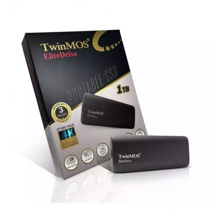 TWINMOS 1TB EliteDrive PSSDGGBMED32 450-410MB/s USB 3.2 / Type-C Harici Disk