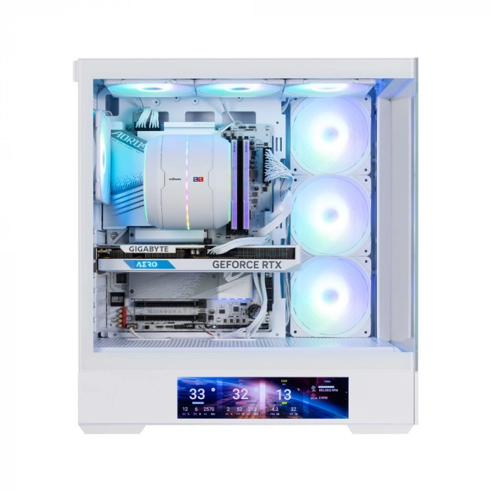 ZALMAN P40 DS WHITE Gaming Mid-Tower PC Kasası Beyaz