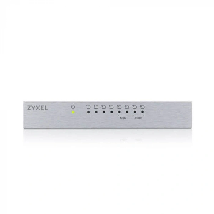 ZyXEL 8port Gigabit Yönetilemez Switch Çelik Kasa GS-108B