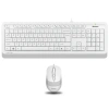 A4 TECH F1010 Kablolu USB Q Trk Beyaz Klavye - Mouse Set