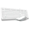 A4 TECH F1010 Kablolu USB Q Trk Beyaz Klavye - Mouse Set