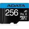 Adata 256GB Premier 100MB/S CLASS10 A1 Adaptörlü MicroSDXC Hafıza Kartı AUSDX256GUICL10A1-RA1