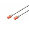 DIGITUS 0.5metre CAT6 Utp DK-1617-005 Gri Patch Kablo (10lu Paket)