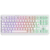 GAMEBOOSTER G75 ELYA Rainbow Aydınlatmalı Beyaz TKL Membrane Oyun Klavyesi