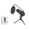 Hadron Me4Usb Profesyonel RGB Gaming Mikrofon 48kHz/16Bit Çok Yönlü USB Mikrofon Siyah