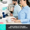 LOGITECH MK295 Kablosuz Q Trk Beyaz Klavye - Mouse Set (920-010089)