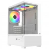 POWERBOOST 500W PB-M5001W 3-Rainbow Fanlı Gaming Micro-Tower PC Kasası Beyaz