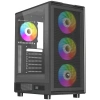 POWERBOOST 600W 80+ A601B 4-Rainbow Fanlı Gaming Mid-Tower PC Kasası