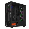 POWERBOOST 650W 80+ VK-D501M 4-Rainbow Fanlı Gaming Mid-Tower PC Kasası