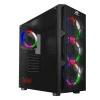 POWERBOOST 650W 80+ VK-D501M 4-Rainbow Fanlı Gaming Mid-Tower PC Kasası