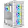 POWERBOOST PB-GR222BW 7-ARGB Fanlı Gaming Mid-Tower PC Kasası Beyaz