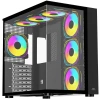 POWERBOOST PB-SS02B Sea View 7-ARGB Fanlı Gaming Mid-Tower PC Kassı