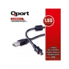 QPORT 1.5metre Q-USBKM1.5 USB Kamera ve Data Şarj Kablosu