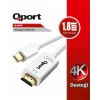 QPORT 1.8metre Q-DPM mDP-HDMI Görüntü Kablosu