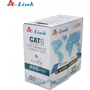 A-LINK 305metre CAT6 Utp 24AWG CCA AL-CAT06