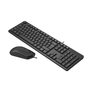 A4TECH KR-3330 Kablolu USB Q Trk Siyah Klavye - Mouse Set