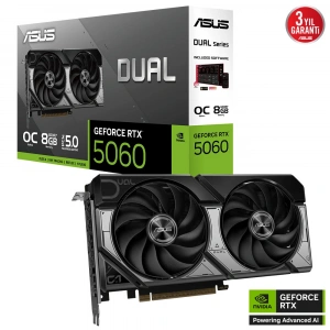 ASUS 8GB DUAL RTX5060-O8G GDDR7 128bit HDMI DP PCIe 5.0