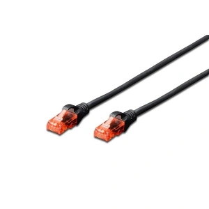 DIGITUS 0.5metre CAT6 Utp DK-1617-005/BL Siyah Patch Kablo (10lu Paket)