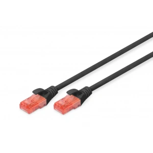 DIGITUS 1metre CAT6 Utp DK-1617-010/BL Siyah Patch Kablo (10lu Paket)