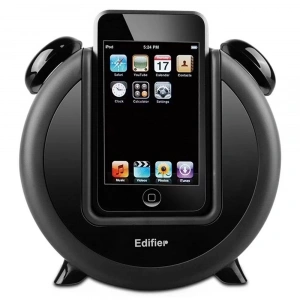 EDIFIER Image Series IF200 Plus 6W RMS Retro Çalar Saat Tasarımlı Hoparlör Siyah