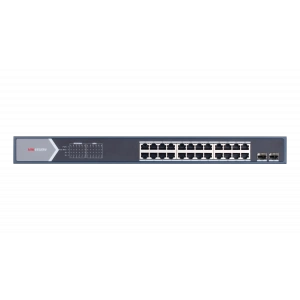 HIKVISION 24port PoE 250w 2-SFP Gigabit Yönetilemez Switch DS-3E0526P-E/M