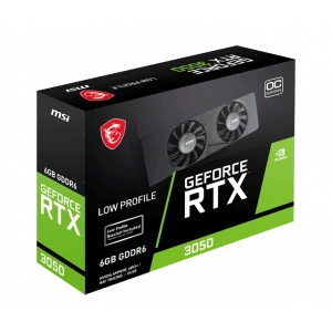 MSI 6GB RTX3050 LP E 6G OC GDDR6 96bit HDMI DP PCIe 4.0 Low Profile