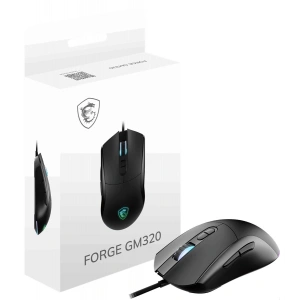 MSI GG Forge GM320 RGB 12800 DPI Kablolu Siyah Oyuncu Mouse
