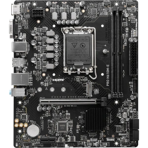 MSI PRO H610M-E DDR5 M2 PCIe NVME HDMI PCIe 16X v4.0 1700p mATX