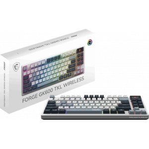 MSI Q TR GG Forge GK600 TKL Sky Switch Mekanik Beyaz Oyuncu Klavyesi