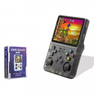 Nodar Nd760 R36S Retro Game Konsolu 3.5 inç Ekran 1GB RAM 3000mAh Batarya Destekli Taşınabilir Siyah