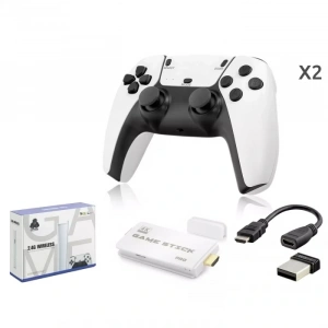 Nodar Nd764 Çift Kollu Retro Game Konsol HDMI 64GB Destekli 2.4G Kablosuz Oyun Konsolu Beyaz