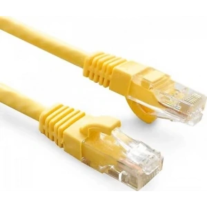 ODS 0.3m CAT6 Utp LSZH Saf Bakır Sarı Patch Kablo (20li Paket)