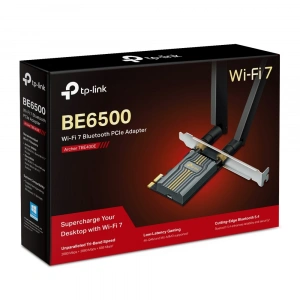 TP-LINK ARCHER TBE400E WIFI7 BE6500 Bluetooth 5.4 PCIe Kablosuz Ağ Adaptörü