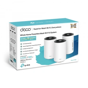 TP-LINK DECO PX50-3P+G1500 WIFI6 AX3000 Powerline Çift Bant Mesh Router 3lü paket