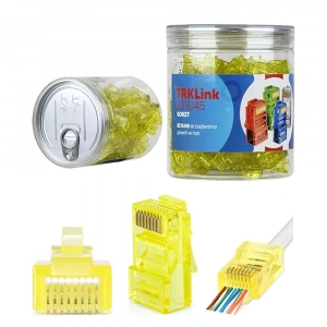 TRKLINK EZ RJ45 Konnektör 100lü Paket Sarı